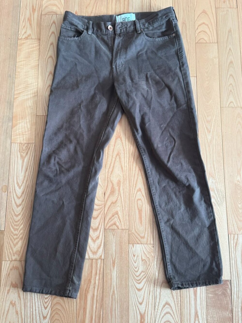 BDG Men's Vintage Slim Tapered Denim Pants Washed Brown Grey 30/30